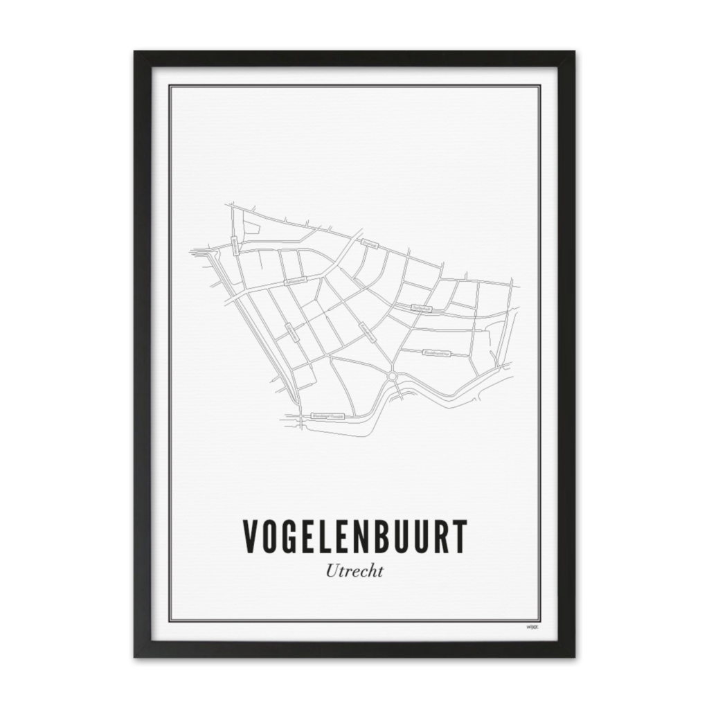 Poster von Utrecht - Vogelenbuurt | WIJCK.