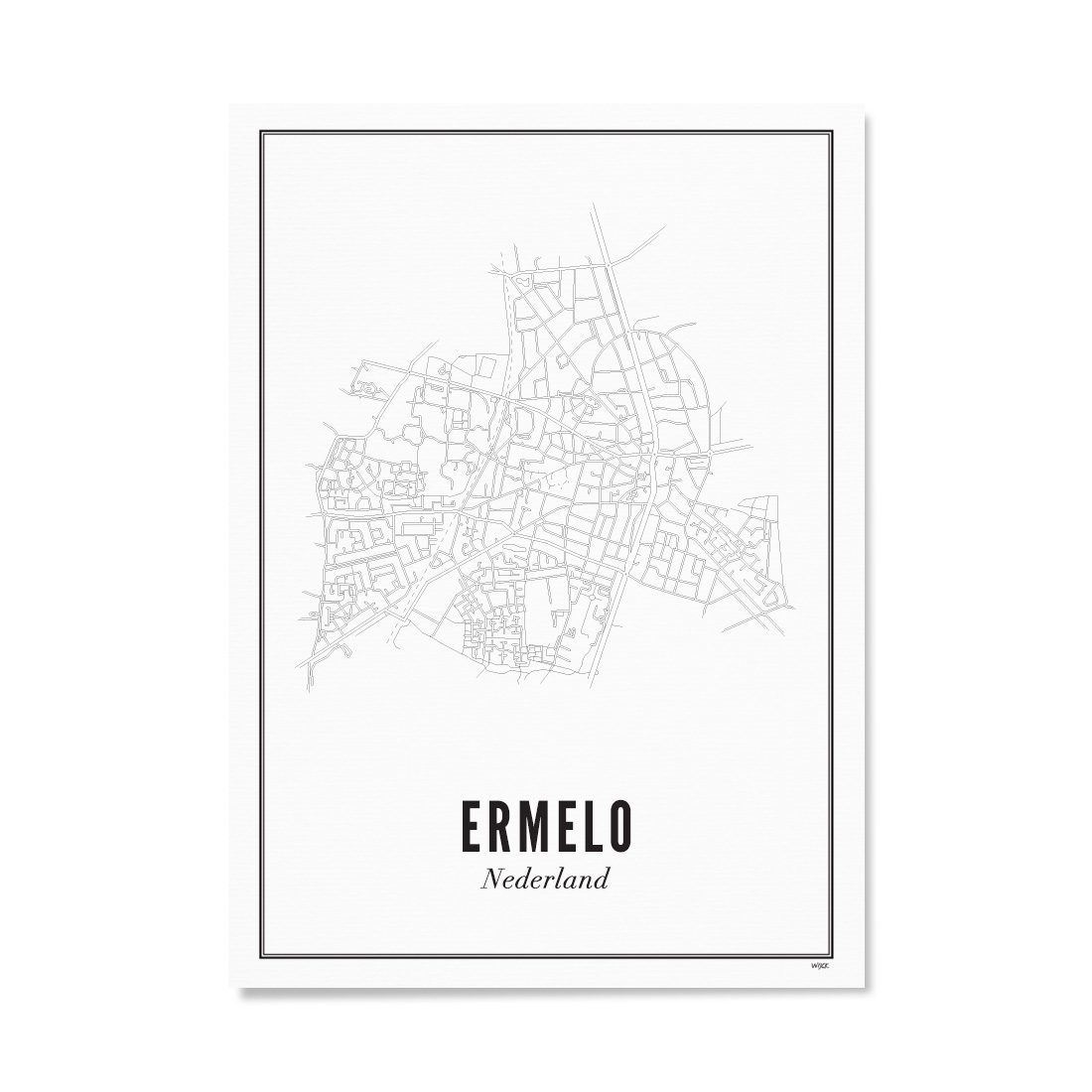 Poster von Ermelo - Stadt | WIJCK.