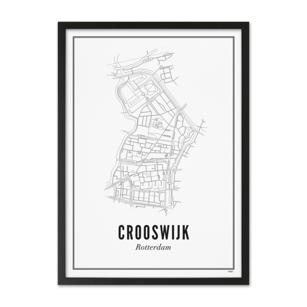 Poster of Rotterdam - Crooswijk | WIJCK.