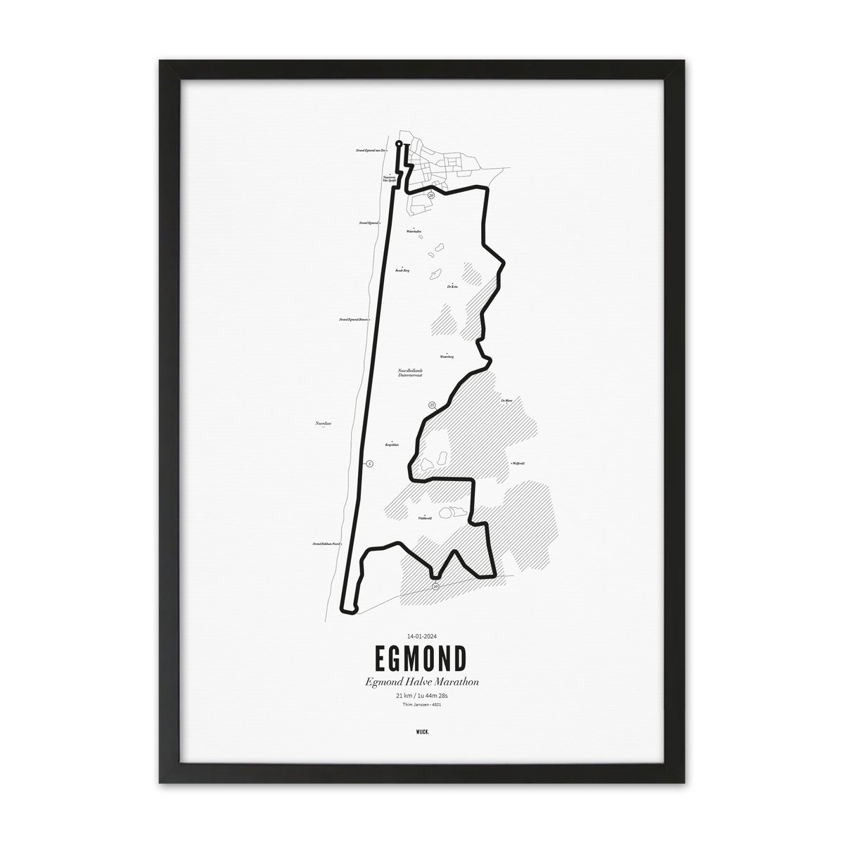 Poster von Halbmarathon Egmond 2024 | WIJCK.