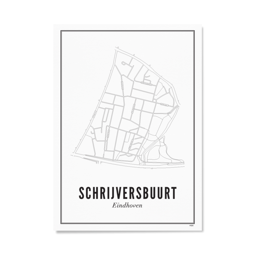 Poster of Eindhoven - Schrijversbuurt | WIJCK.