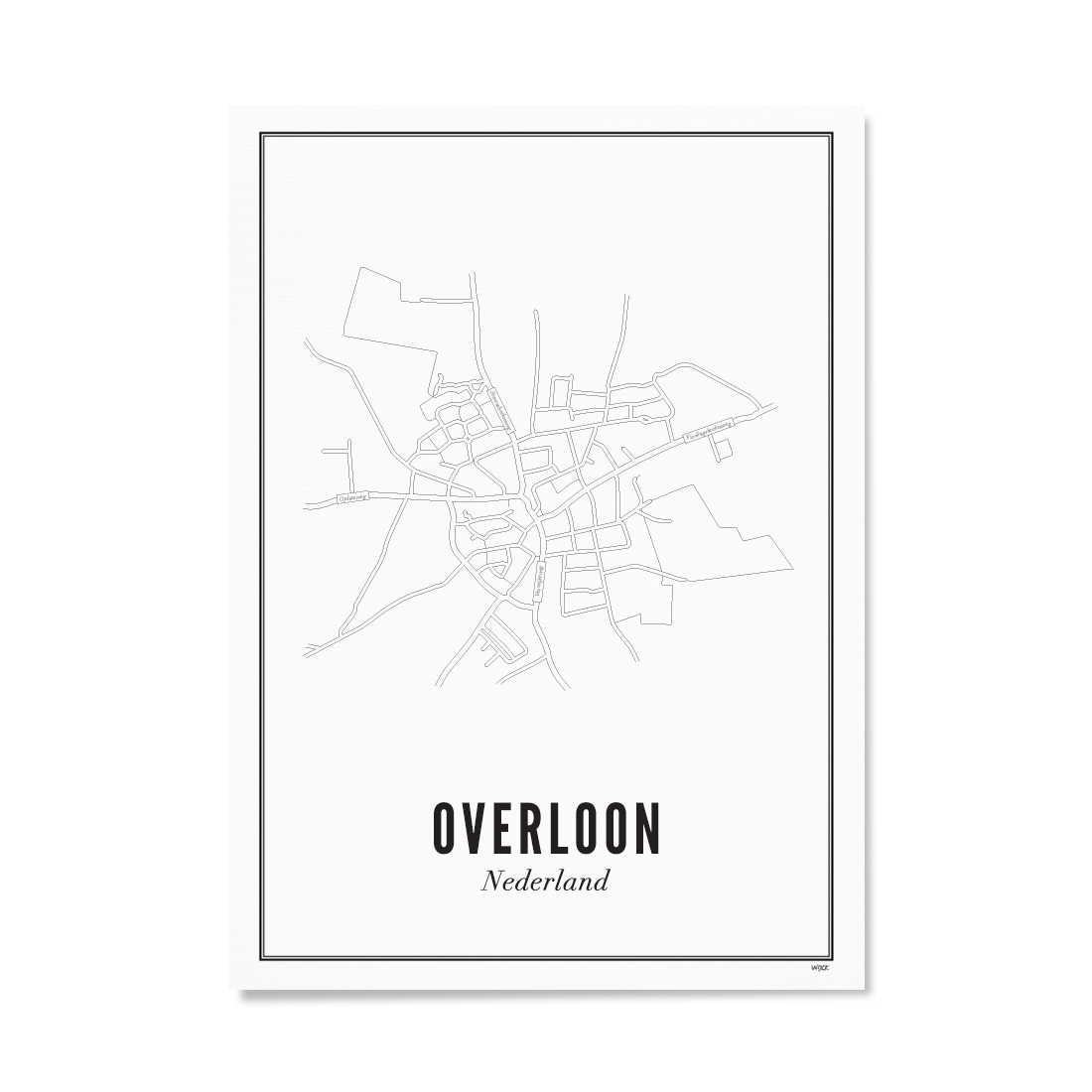 Poster van Overloon - Noord-Brabant | WIJCK. 