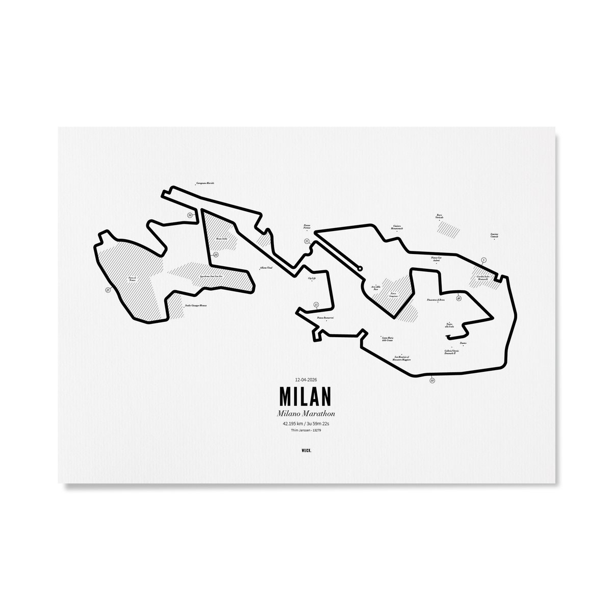 Poster van Marathon Milan 2026 | WIJCK. 
