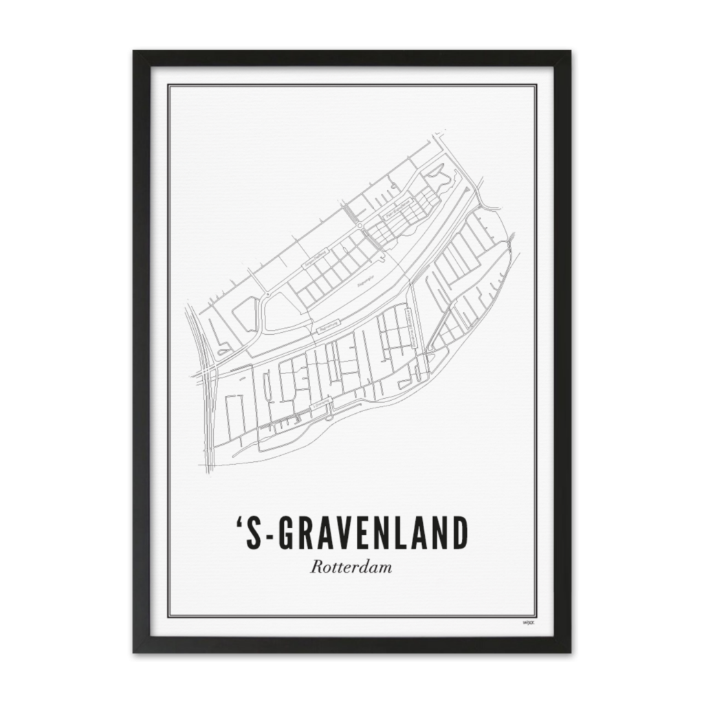 Poster of Rotterdam - 'S-Gravenland | WIJCK.