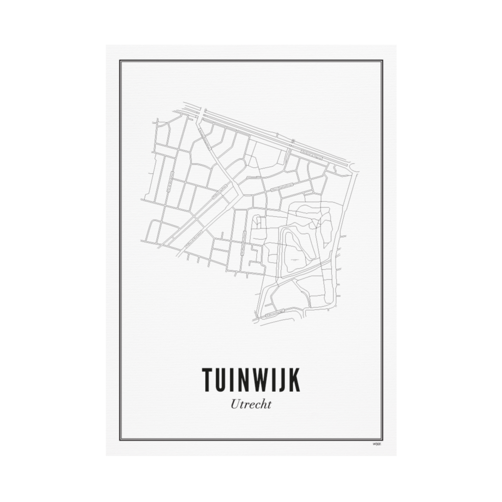 Poster von Utrecht - Tuinwijk | WIJCK.
