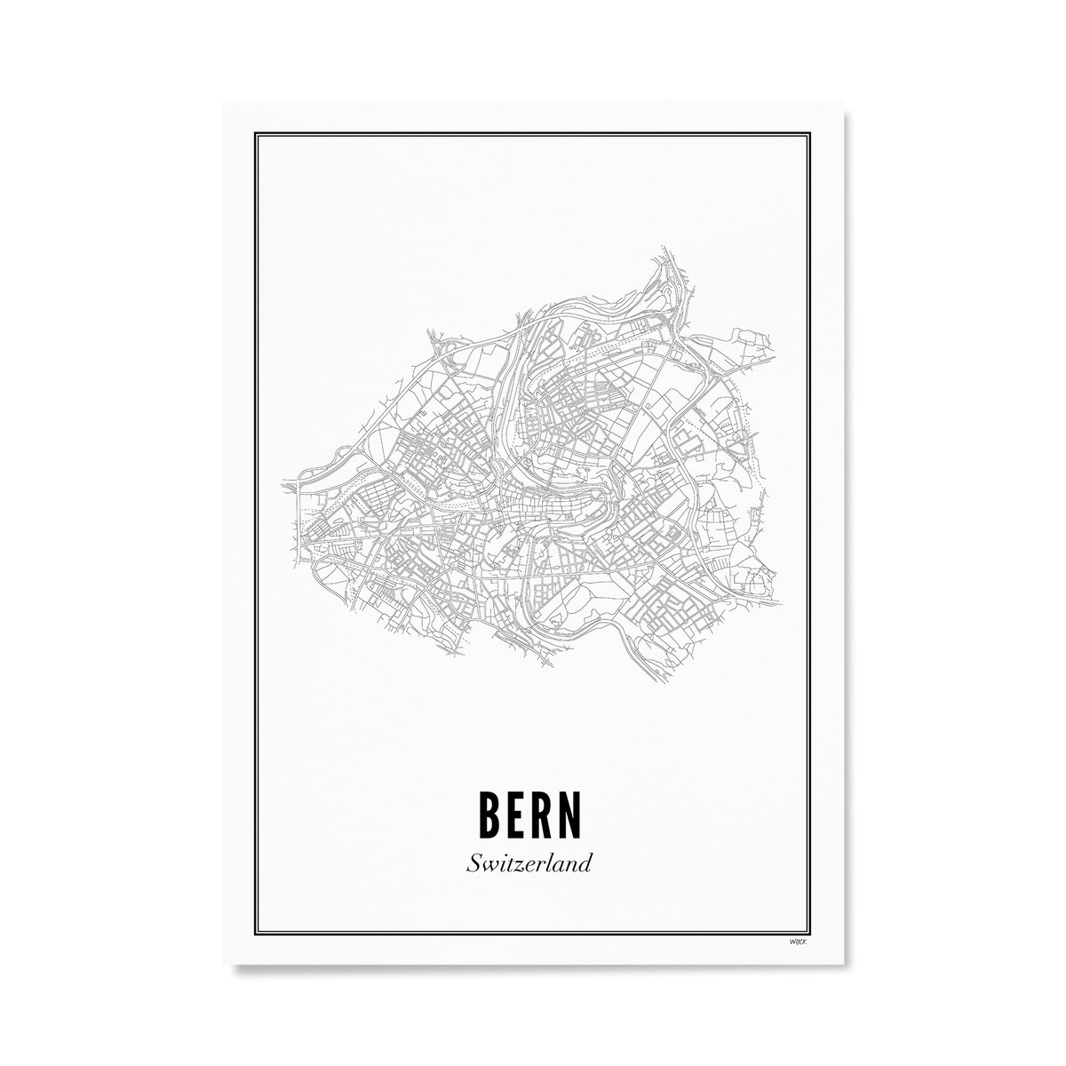 Poster van Bern - Stad | WIJCK. 