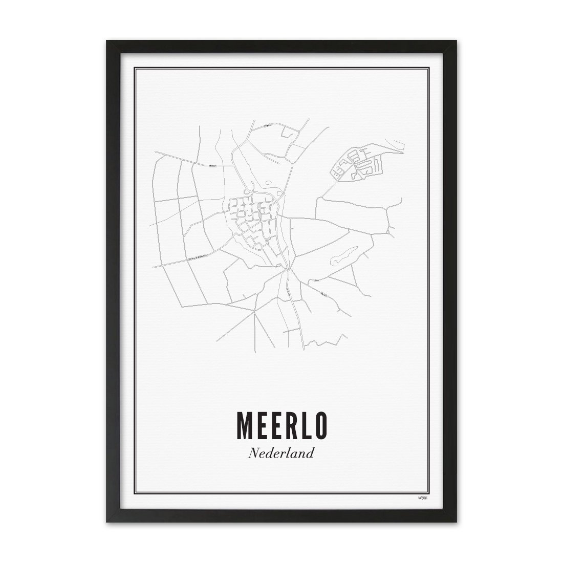 Poster van Meerlo - Stad | WIJCK. 