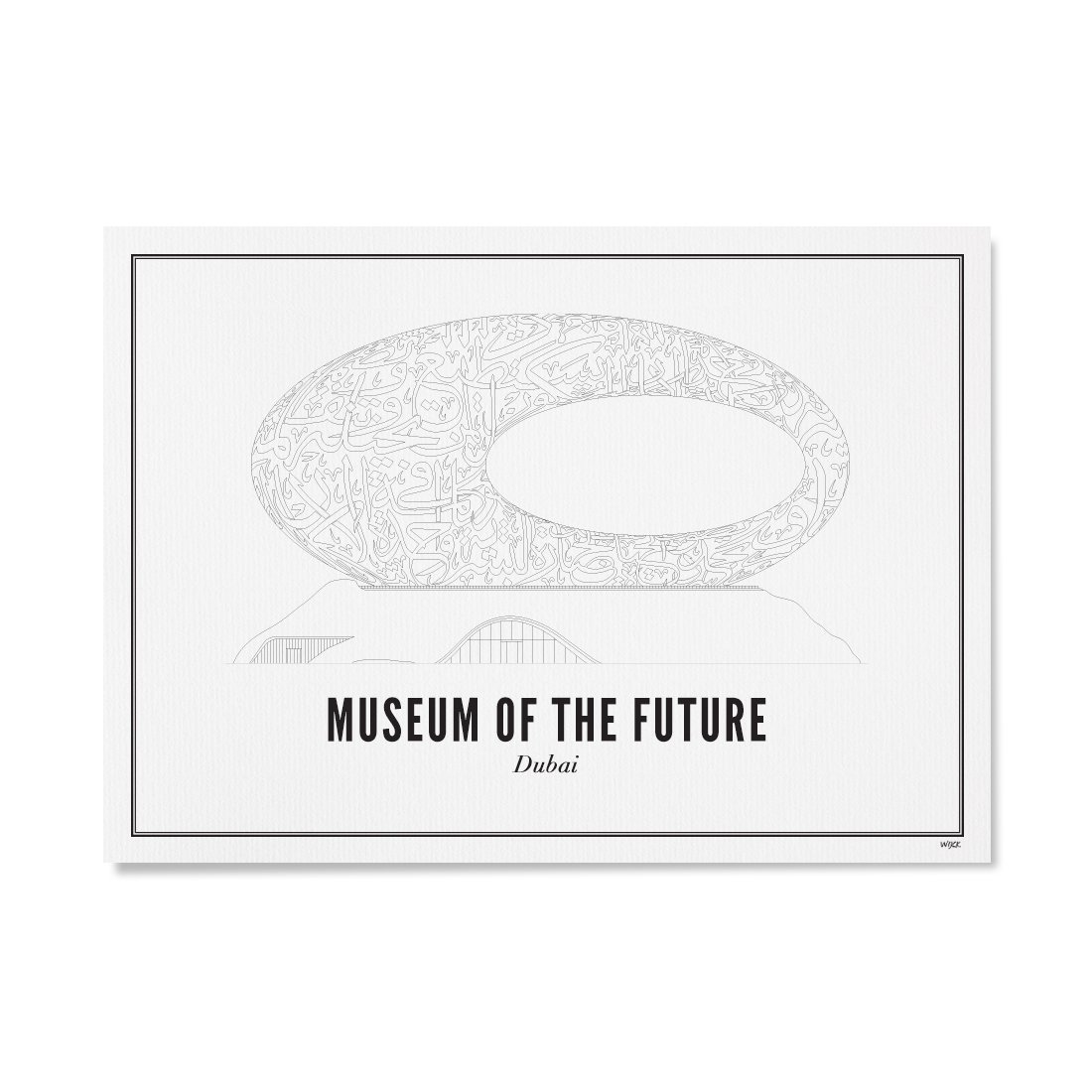 Poster of Dubai - Museum of the Future | WIJCK.