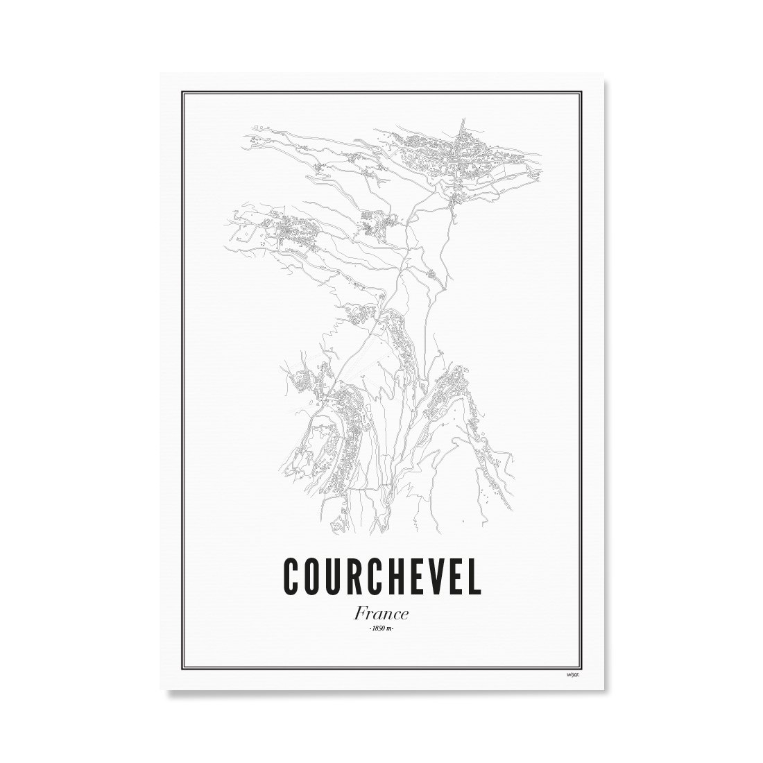 Poster van Courchevel | WIJCK. 