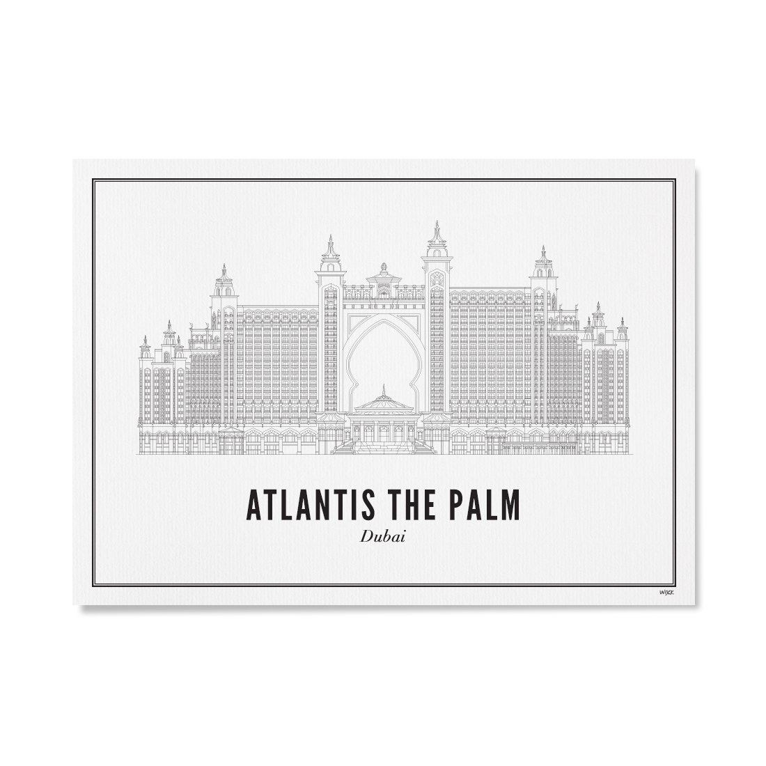 Poster van Dubai - Atlantis The Palm | WIJCK. 