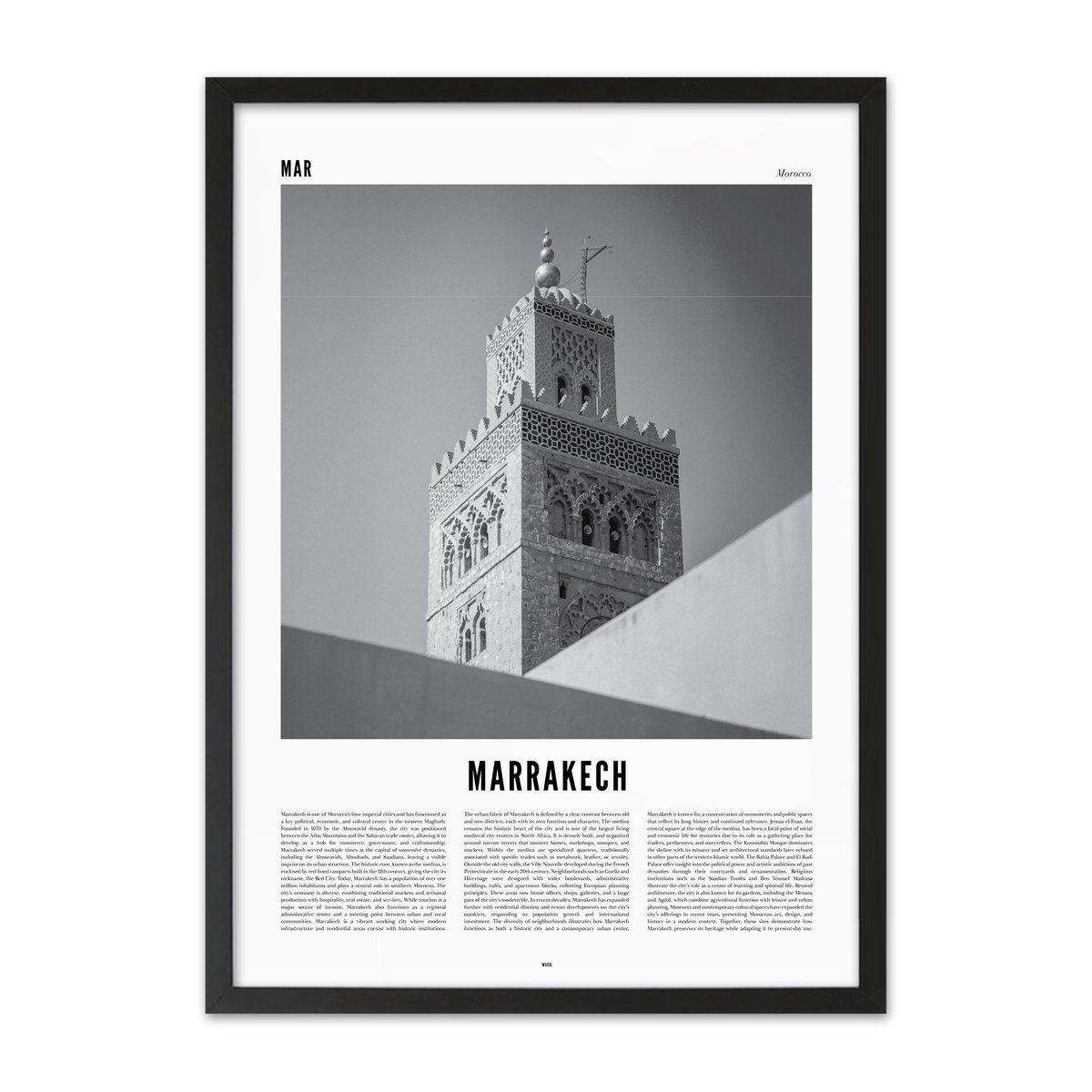 Poster von Marrakesh | WIJCK.