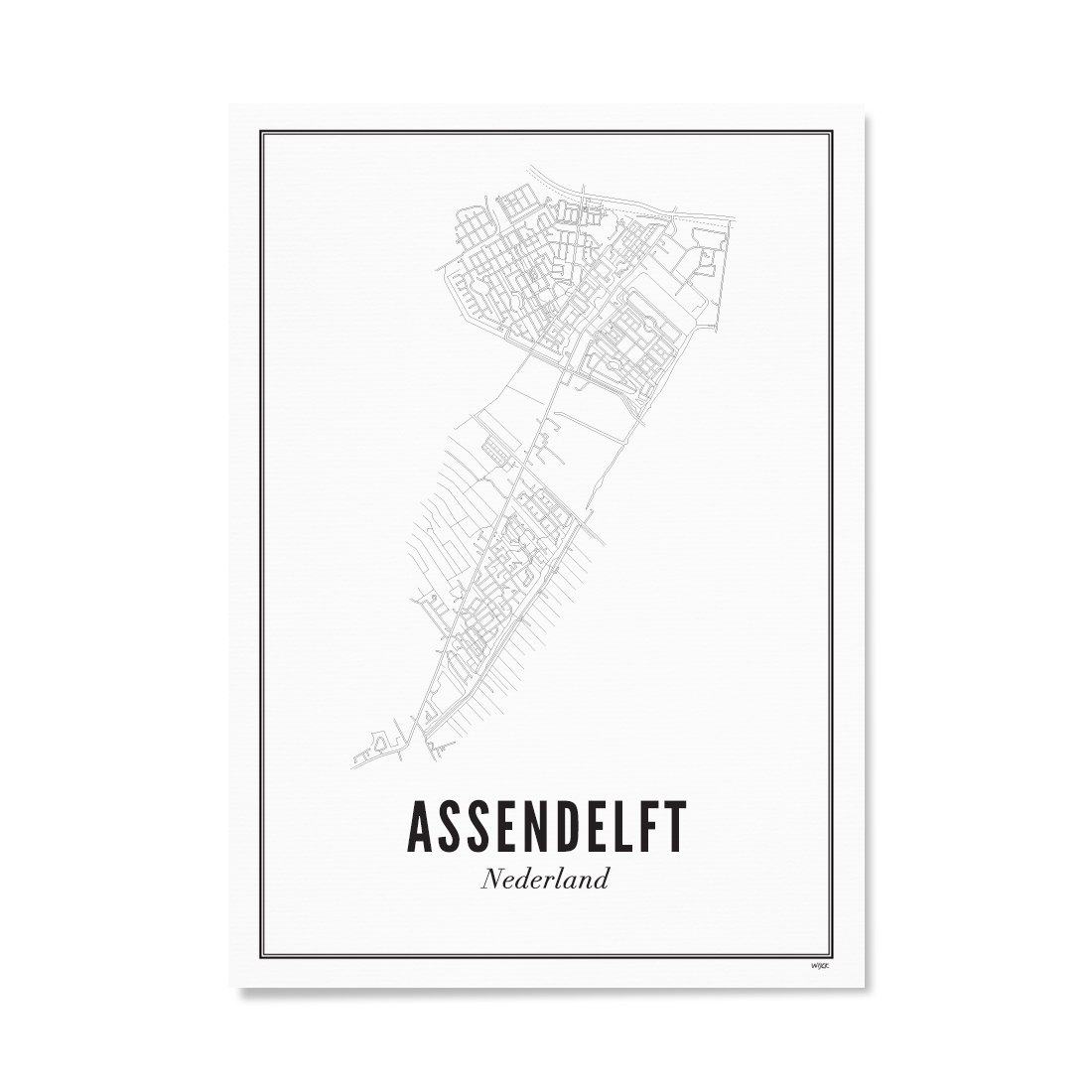 Poster von Assendelft - Stadt | WIJCK.