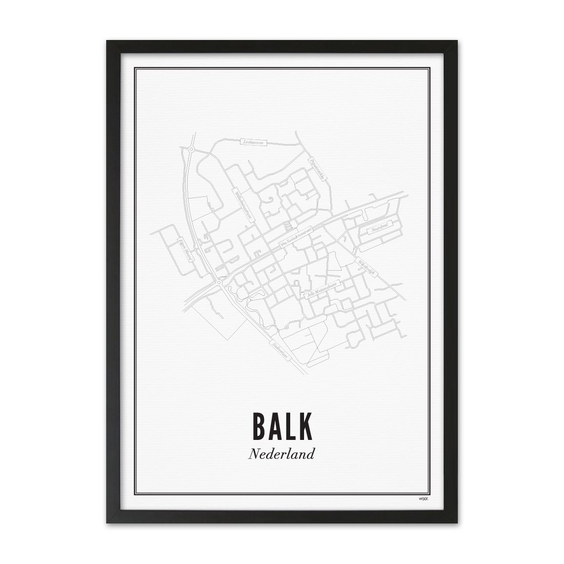Poster van Balk - Stad | WIJCK. 