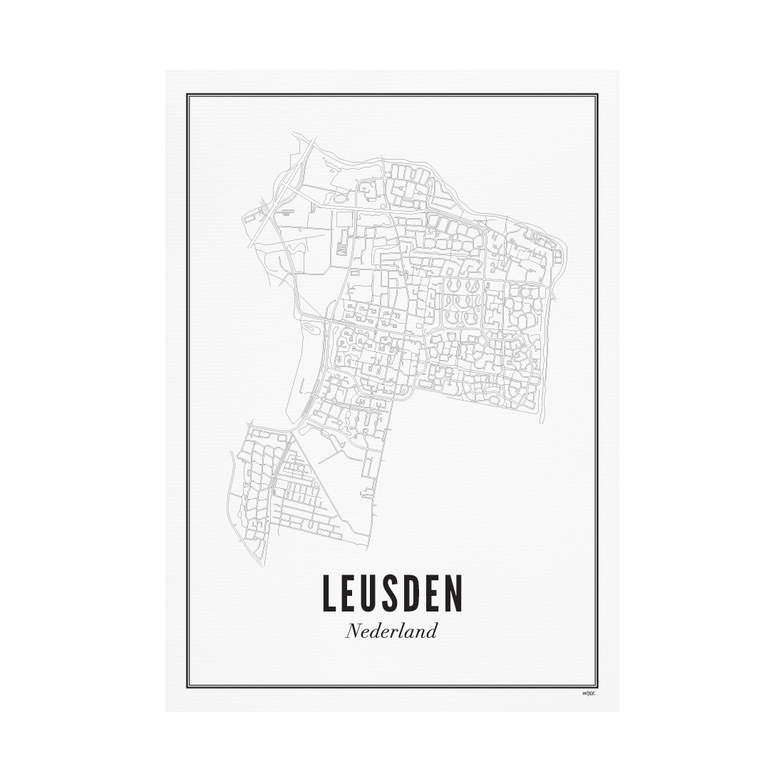 Poster von Leusden - Stad  | WIJCK.