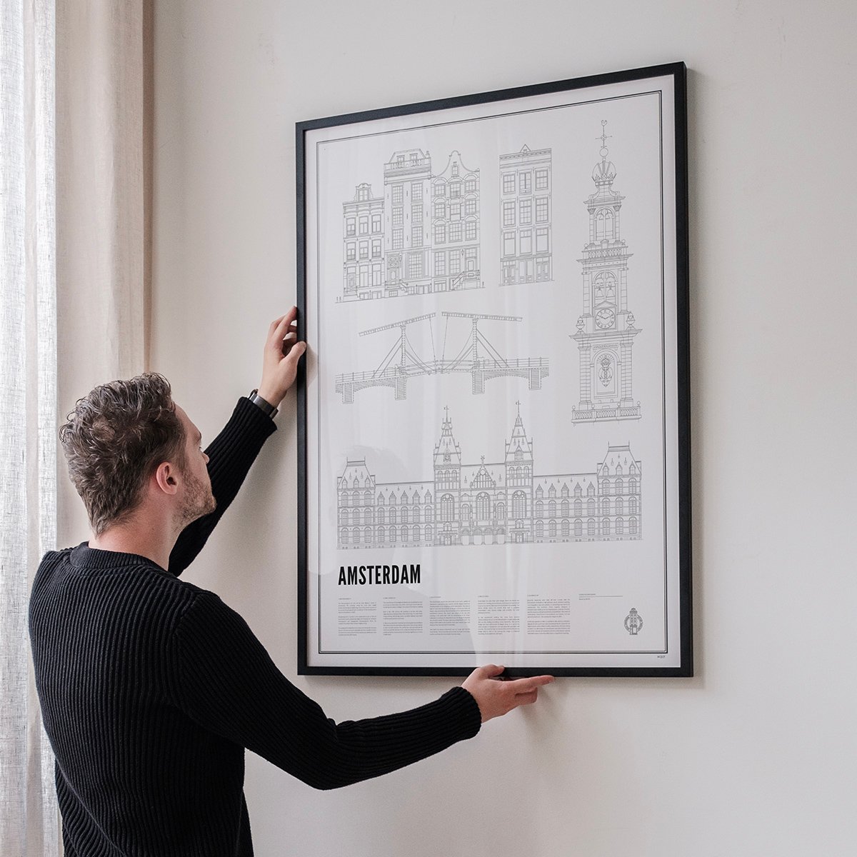 Poster van Iconics of Amsterdam | WIJCK. 