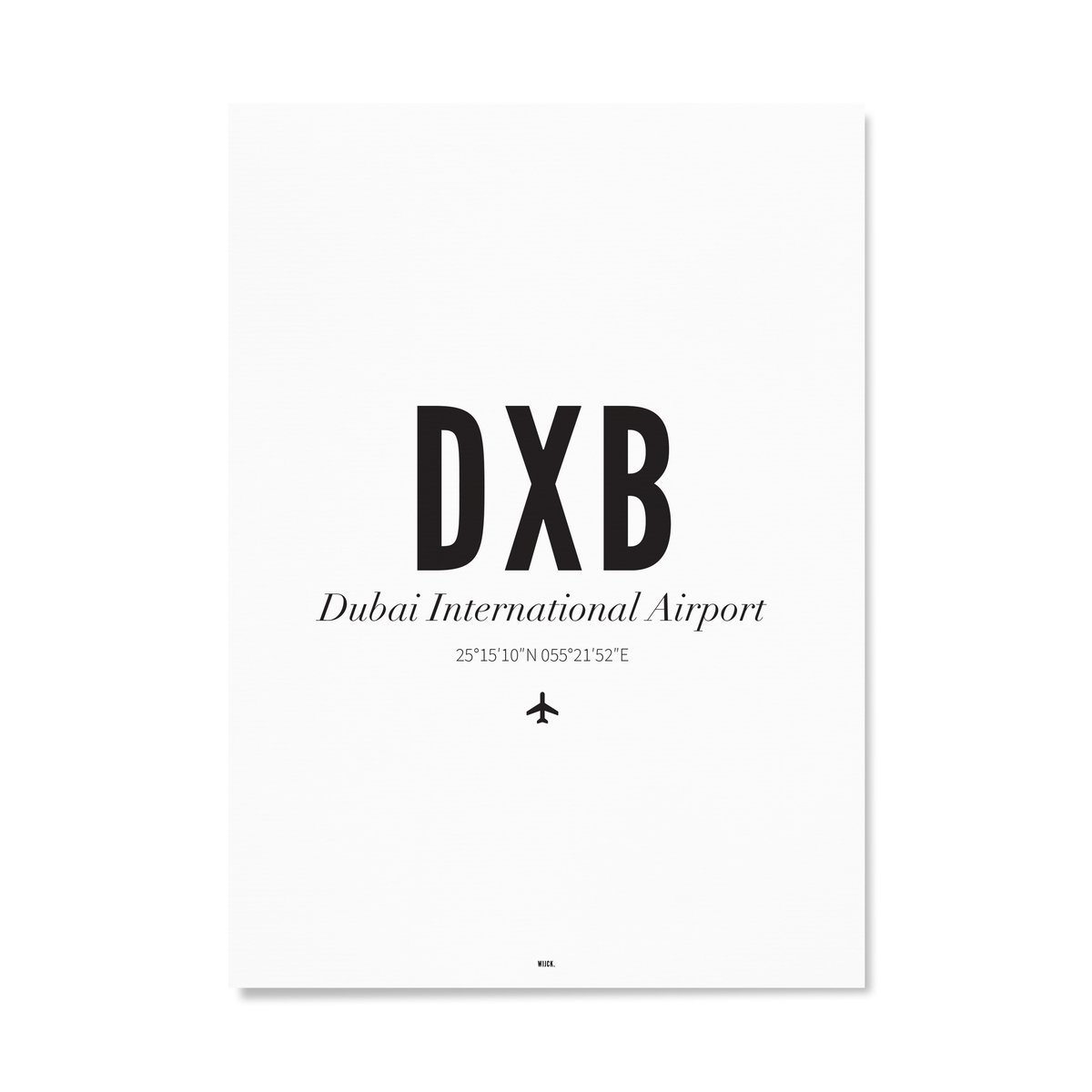 Poster van Dubai International Airport | WIJCK. 