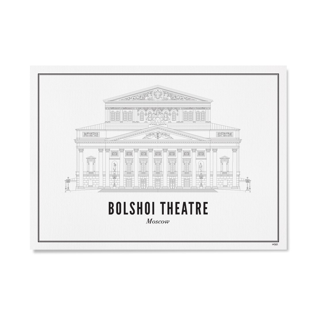 Poster von Moskau - Bolschoi-Theater | WIJCK.