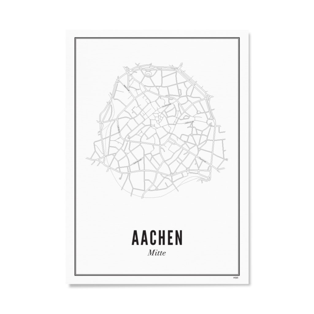 Poster von Aachen - Mitte | WIJCK.