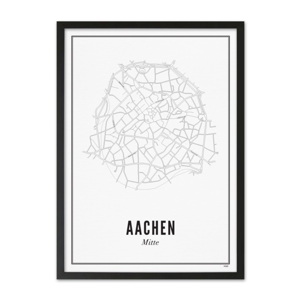 Poster von Aachen - Mitte | WIJCK.