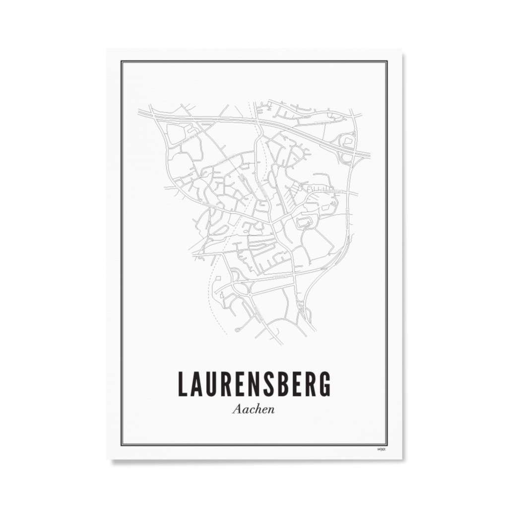 Poster van Laurensberg - Aken | WIJCK. 