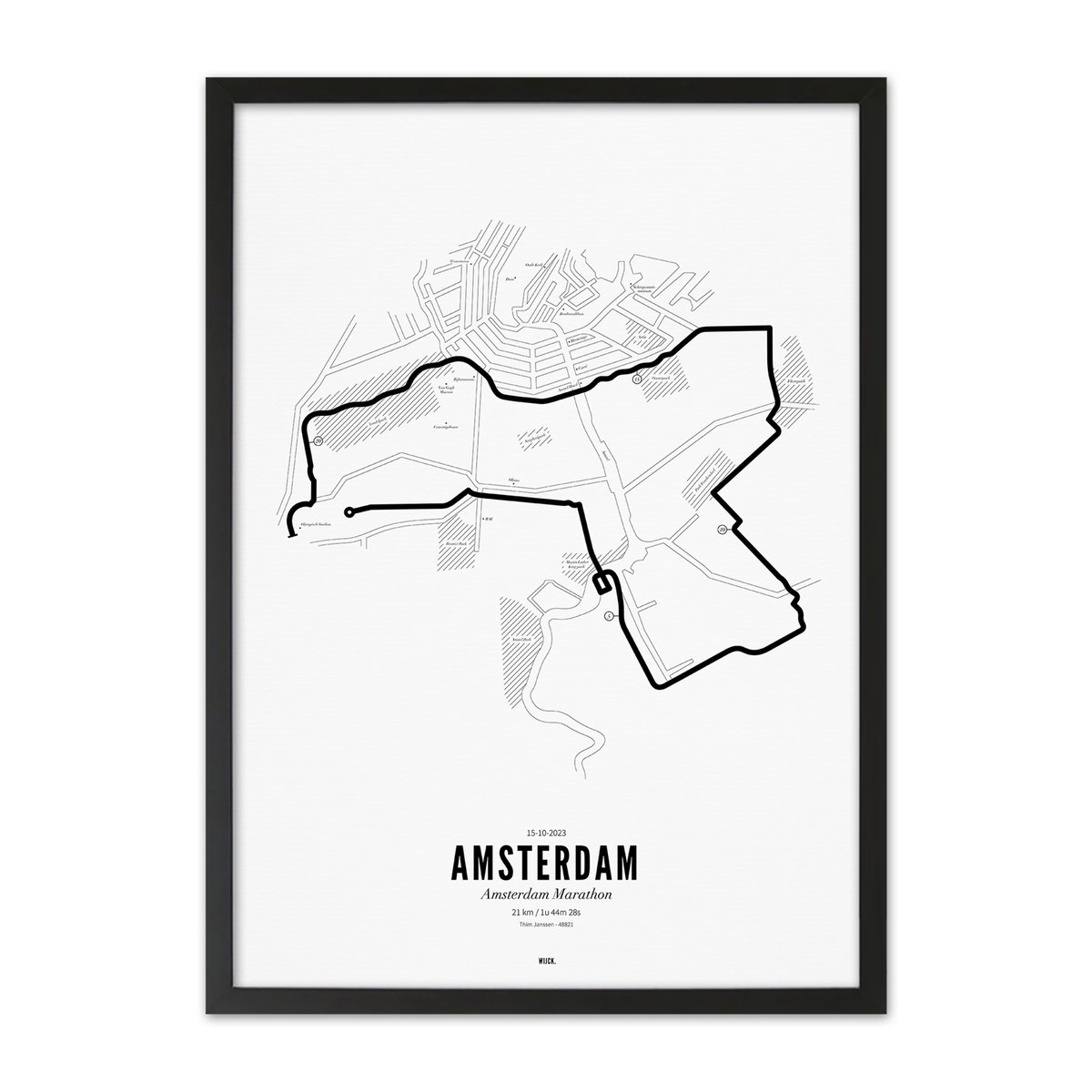 Poster van Halve Marathon Amsterdam 2023 | WIJCK. 