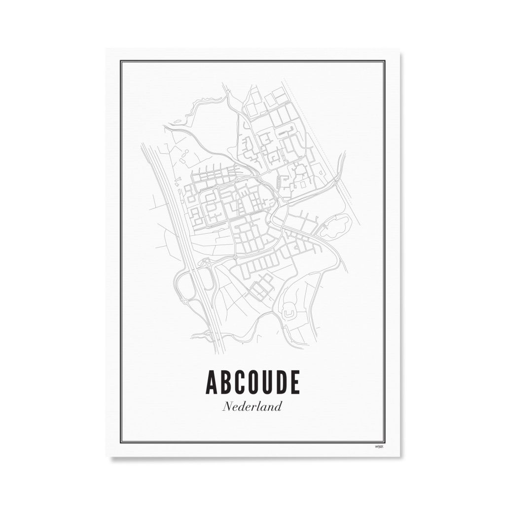 Poster von Abcoude - Stadt | WIJCK.