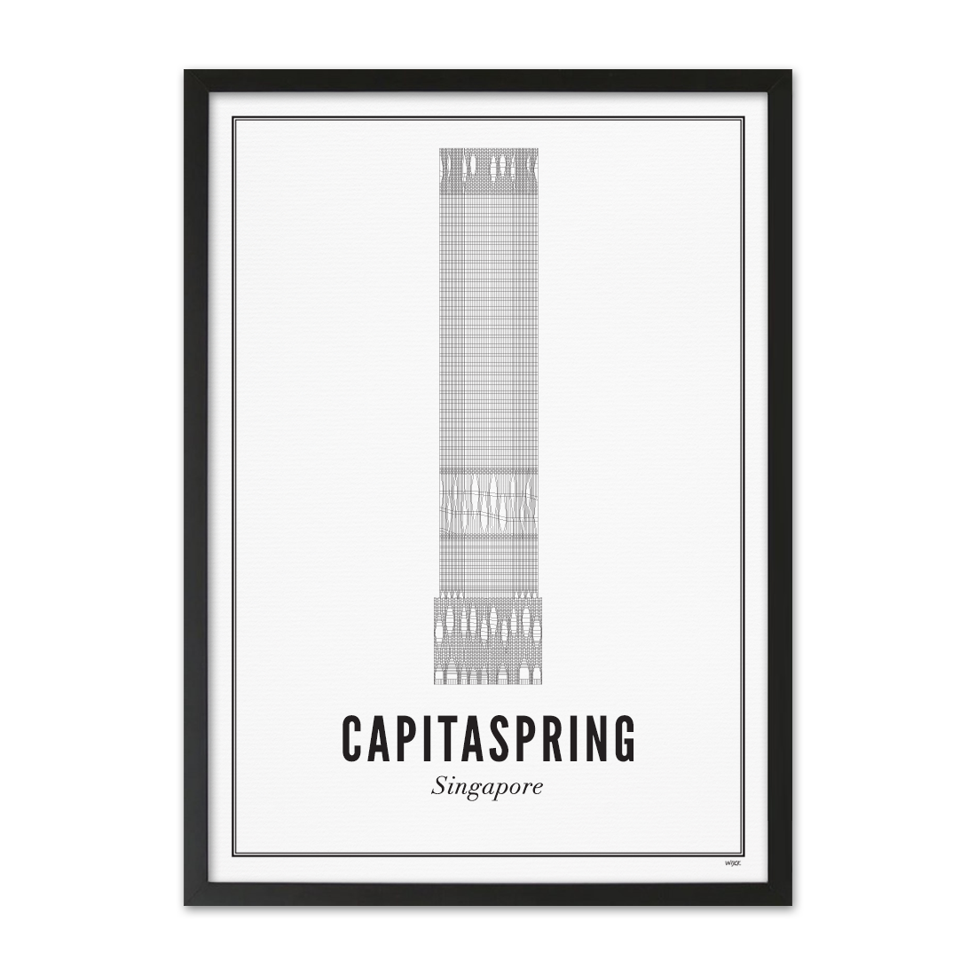 Affiches de Singapore - CapitaSpring | WIJCK.