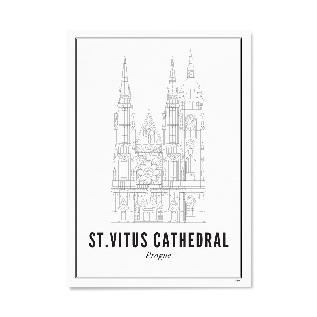 Affiches de Prague - Cathédrale Saint-Guy | WIJCK.