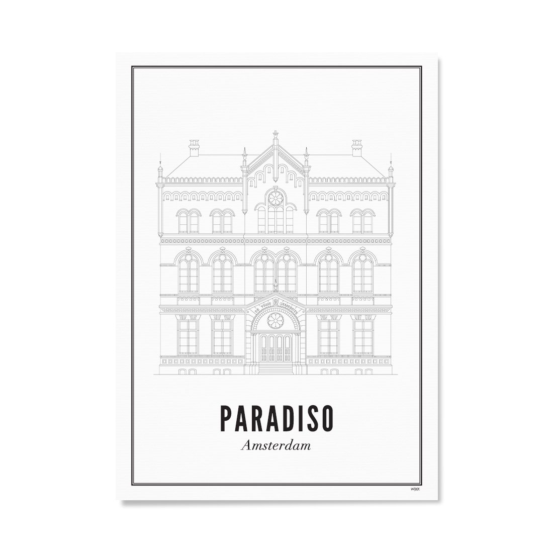 Affiches de Amsterdam - Paradiso | WIJCK.