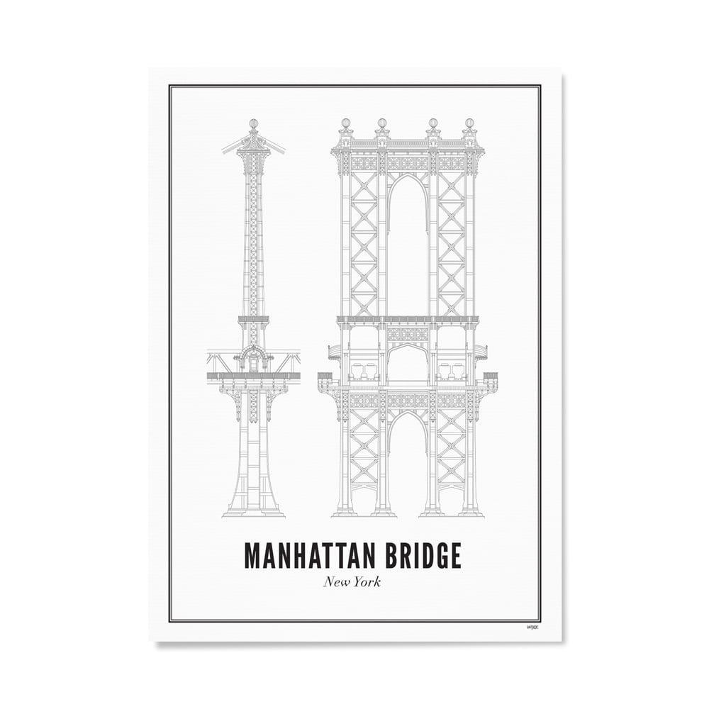 Poster van Manhattan Bridge | WIJCK. 