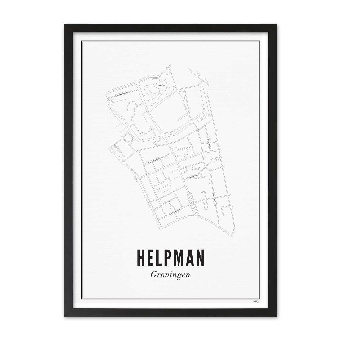 Poster of Groningen - Helpman | WIJCK.