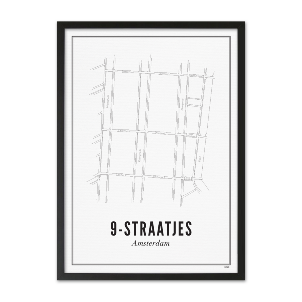 Affiches de Amsterdam - 9-Straatjes | WIJCK.