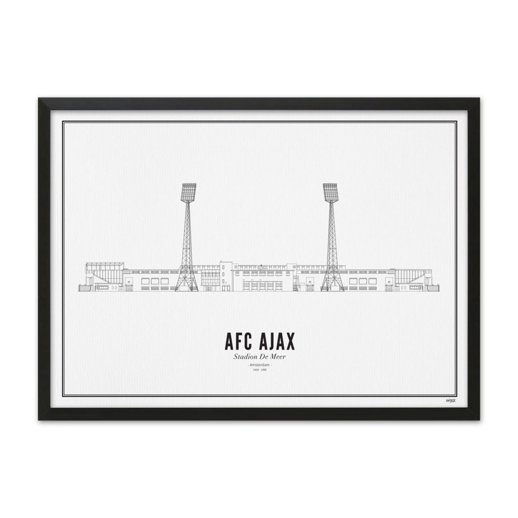 Poster von Amsterdam - Stadion de Meer | WIJCK.