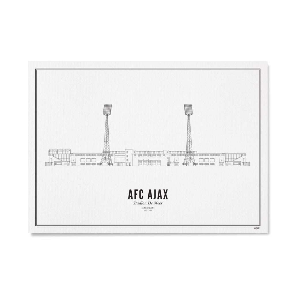 Poster von Amsterdam - Stadion de Meer | WIJCK.