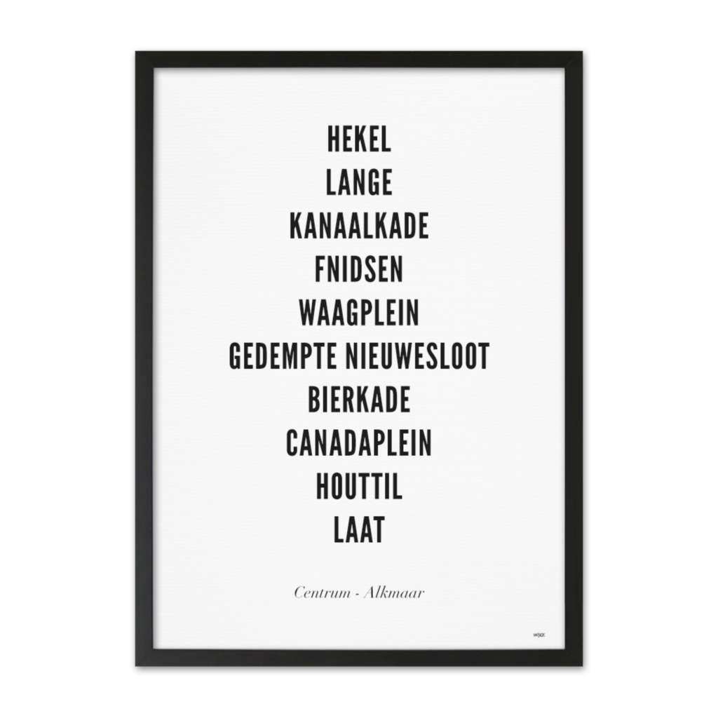 Poster van Alkmaar - Centrum | WIJCK. 