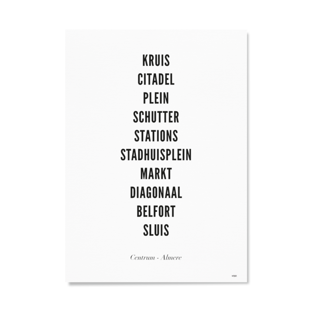 Affiches de Almere - Centre | WIJCK.