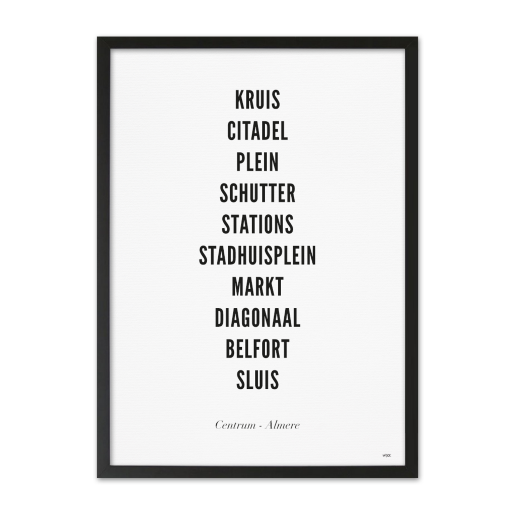 Affiches de Almere - Centre | WIJCK.