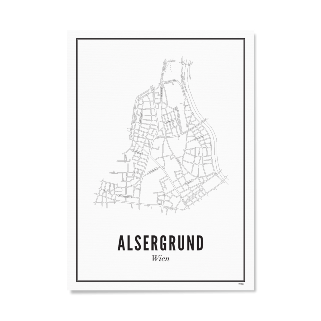 Poster von Wien - Alsergrund | WIJCK.