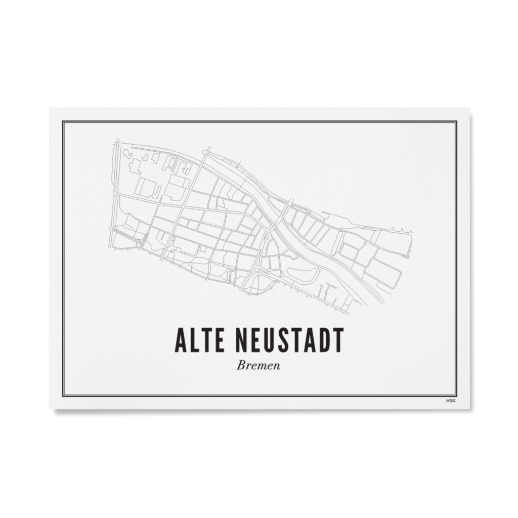 Poster van Bremen - Alte Neustadt | WIJCK. 