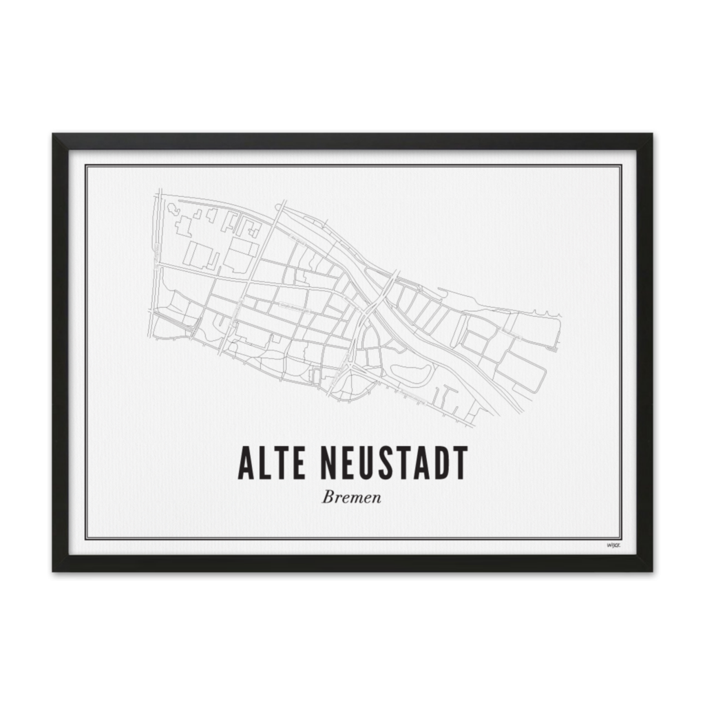 Poster van Bremen - Alte Neustadt | WIJCK. 