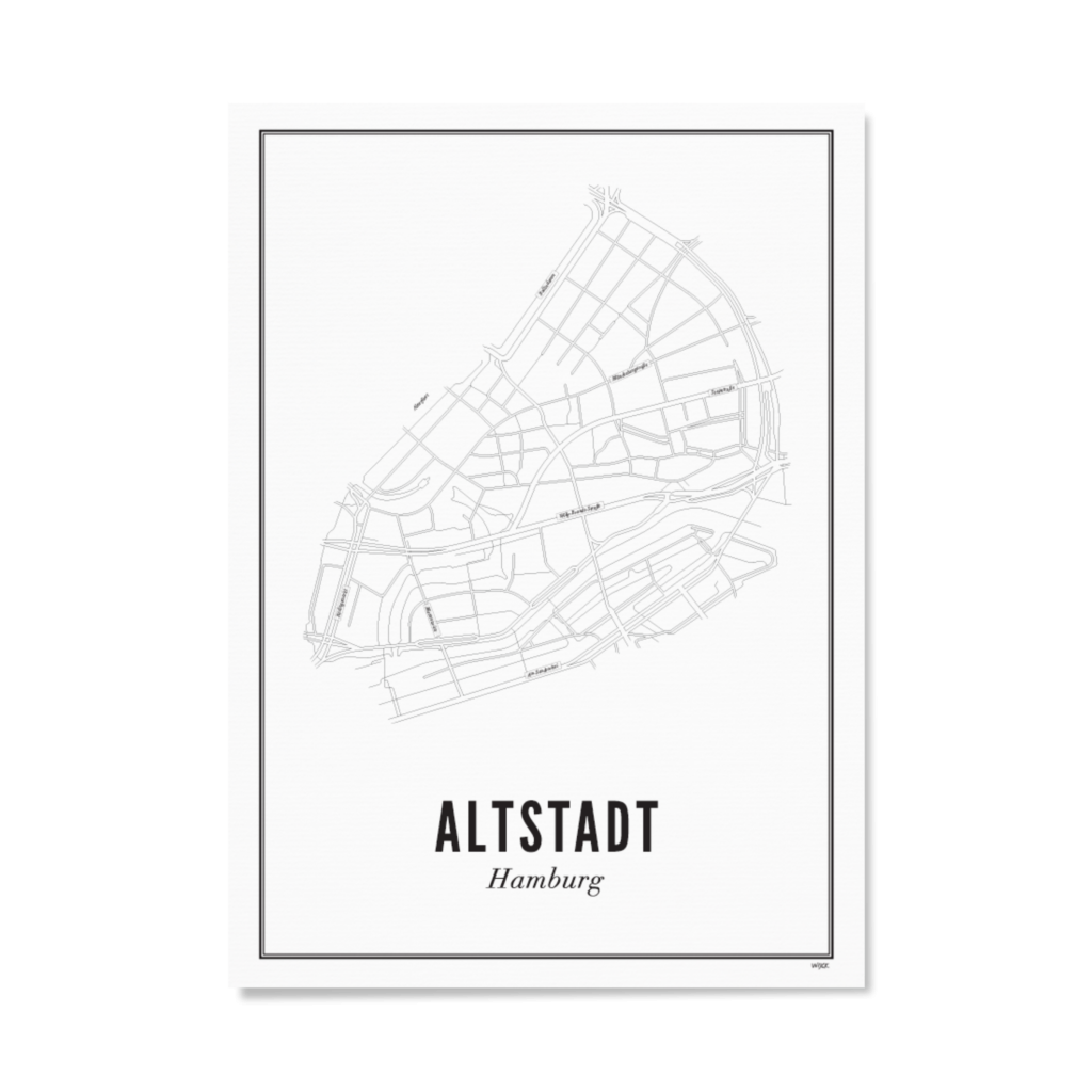 Poster van Hamburg - Altstadt | WIJCK. 