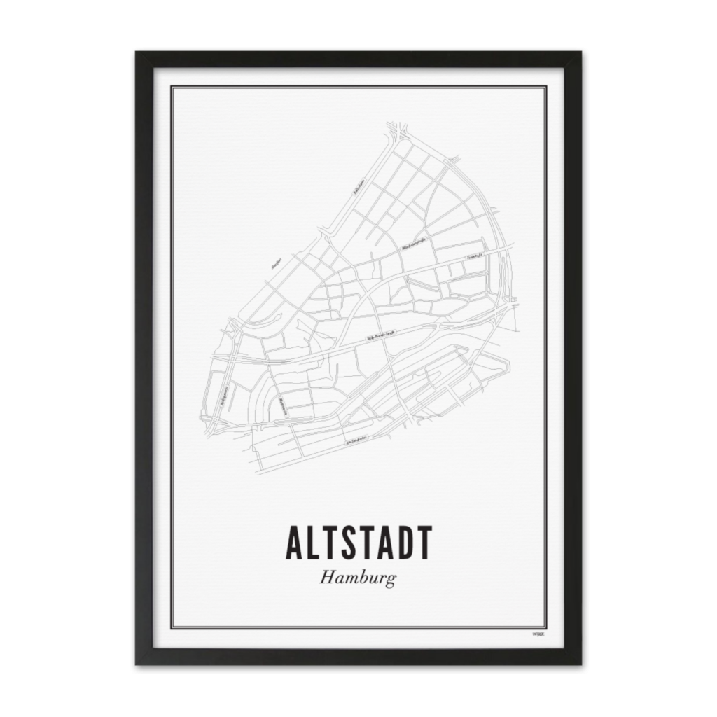 Poster van Hamburg - Altstadt | WIJCK. 