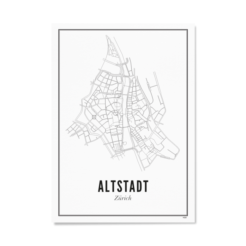 Poster von Zürich - Altstadt | WIJCK.