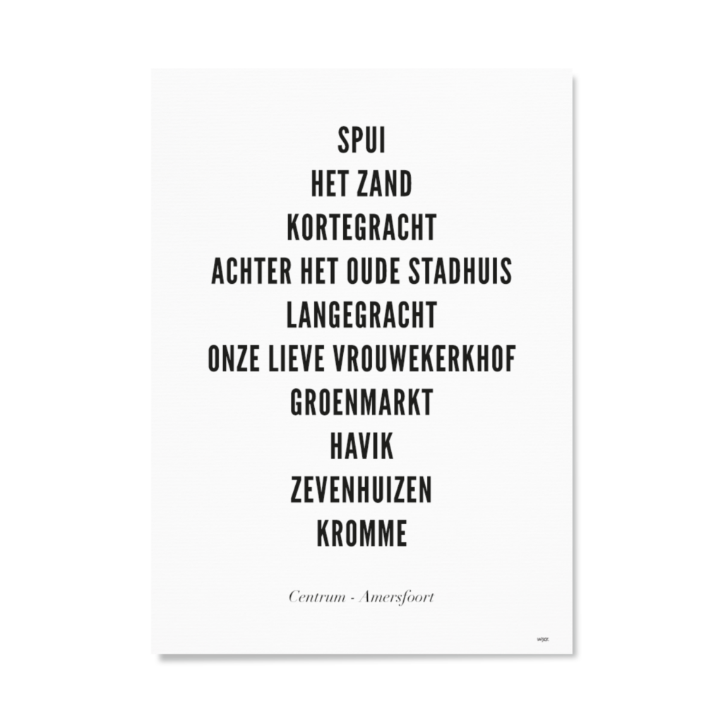 Poster von Amersfoort - Zentrum | WIJCK.