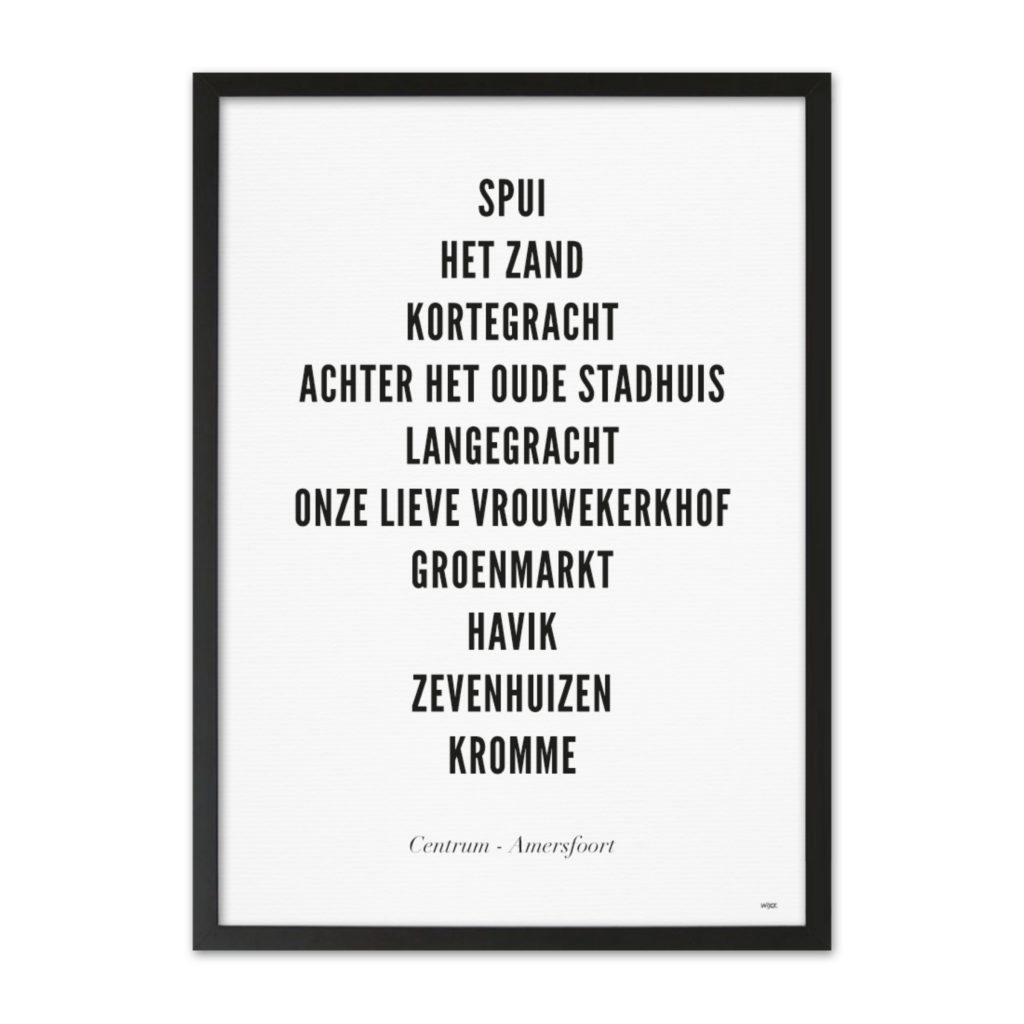 Poster von Amersfoort - Zentrum | WIJCK.