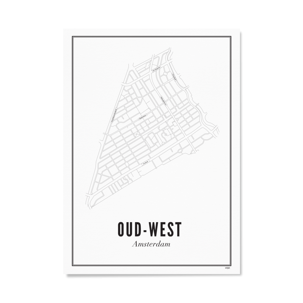 Poster von Amsterdam - Oud-West | WIJCK.