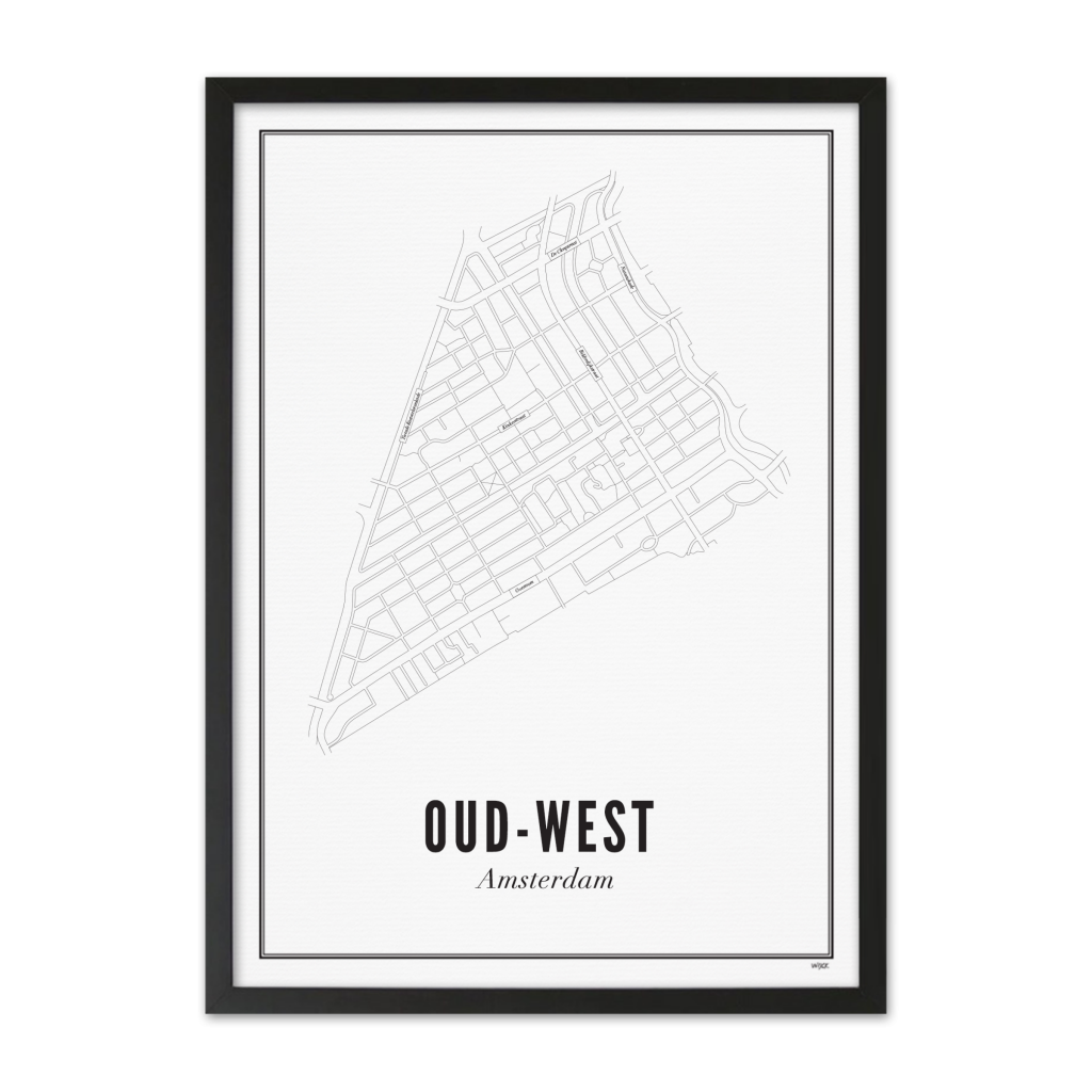 Poster von Amsterdam - Oud-West | WIJCK.