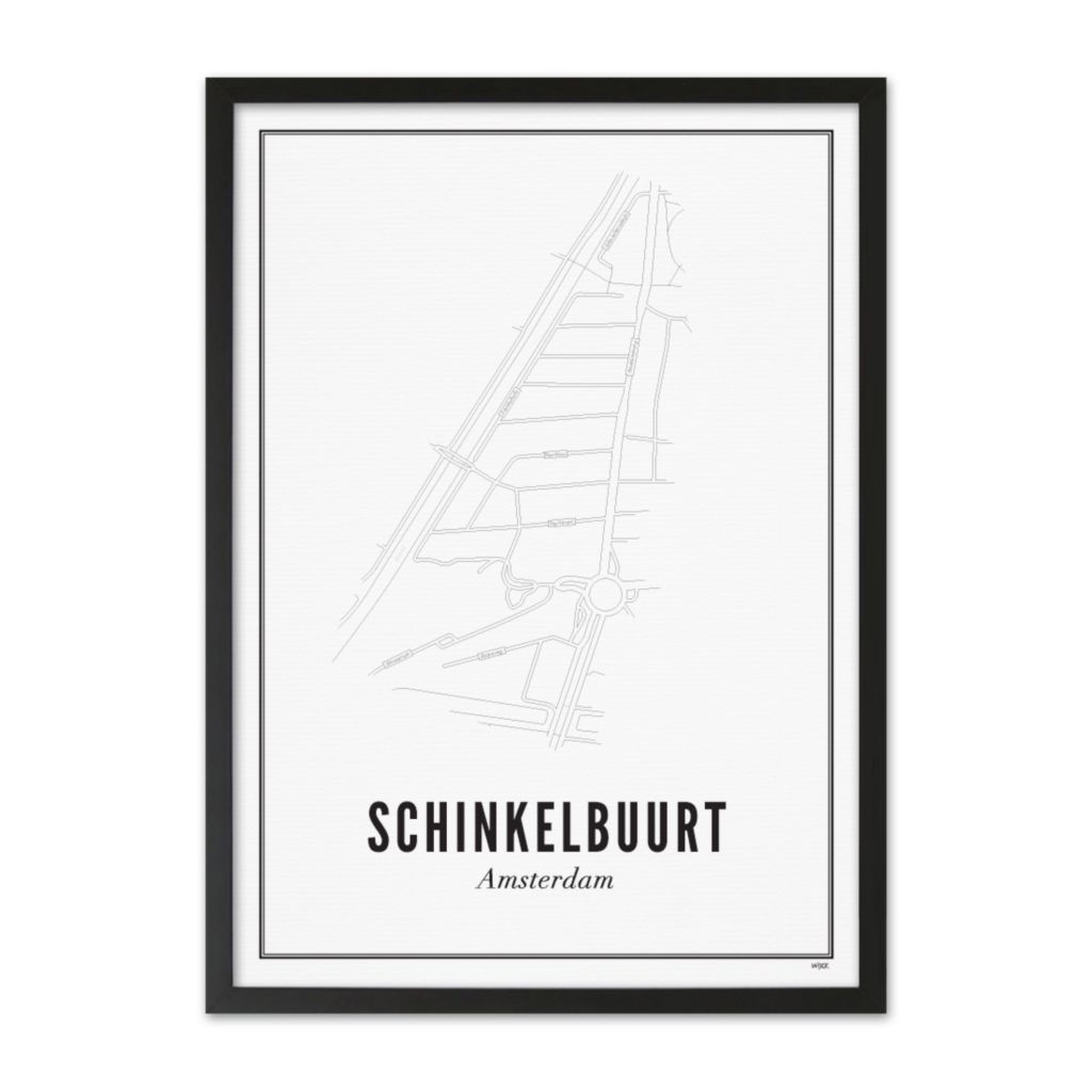 Poster van Amsterdam - Schinkelbuurt | WIJCK. 