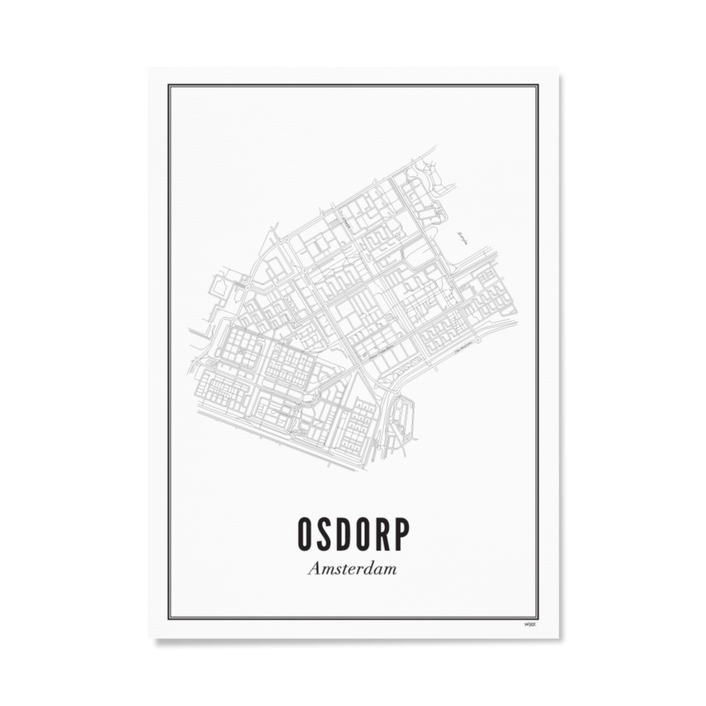 Poster von Amsterdam - Osdorp | WIJCK.