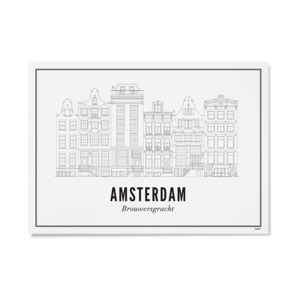 Affiches de Amsterdam - Brouwersgracht | WIJCK.